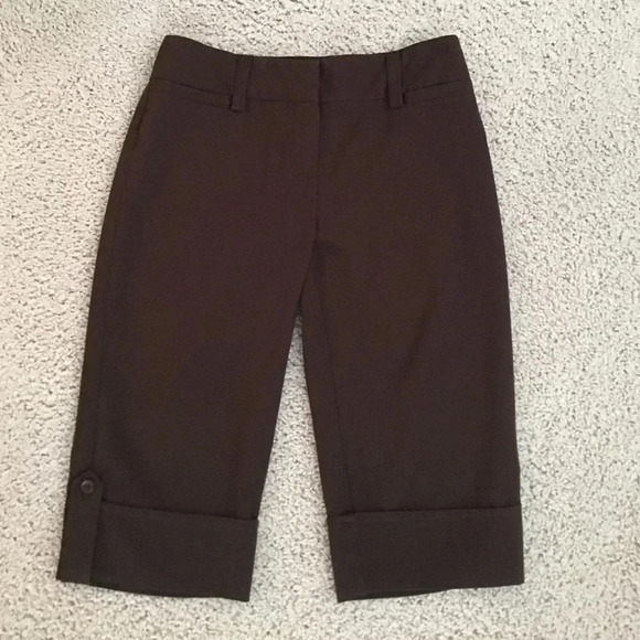 BCX Brown dress capris 🔴 - Picture 1 of 2